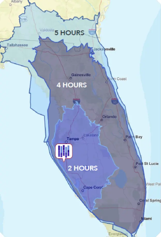 Updated Florida Map